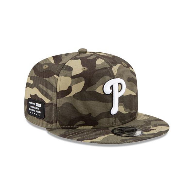 MLB Philadelphia Phillies Armed Forces Weekend 9Fifty Snapback (QPK5636) - Green New Era Caps